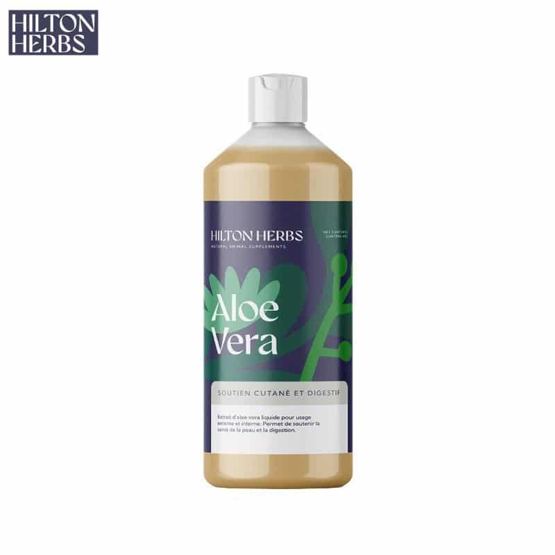 Jus aloe vera pour chiens chats chevaux Hilton Herbs Sellerie Equinoxe Shop Fuveau