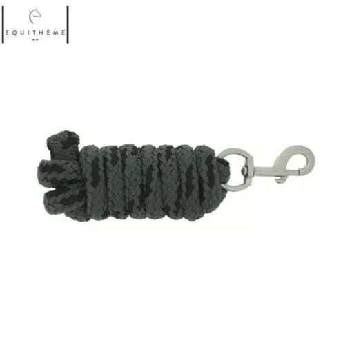 Longe de licol EQUITHÈME Jacquard gris Sellerie Equinoxe Shop Fuveau
