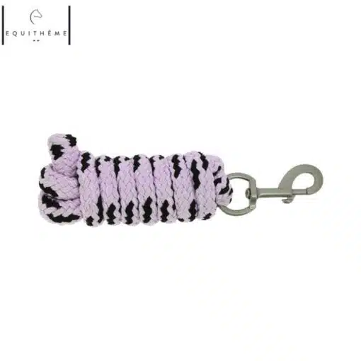 Longe de licol EQUITHÈME Jacquard lilas Sellerie Equinoxe Shop Fuveau