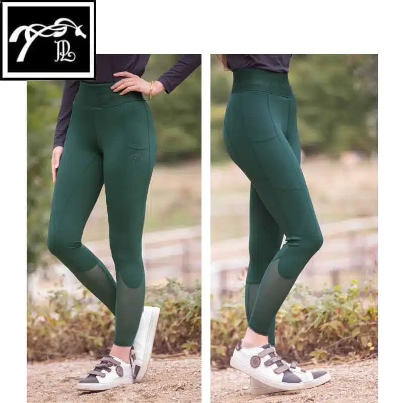 Pantalon d'équitation Legging Delphe vert 979933 Pénélope Store Sellerie Equinoxe Shop