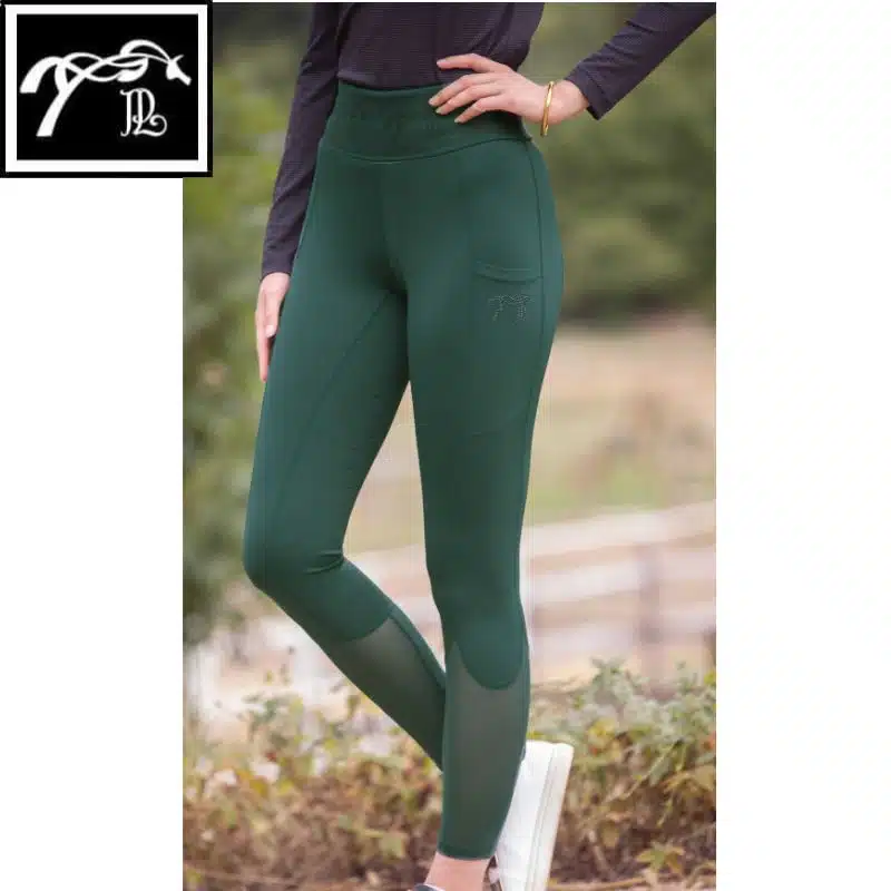 Pantalon d'équitation Legging Delphe vert 979933 Pénélope Store Sellerie Equinoxe Shop Fuveau