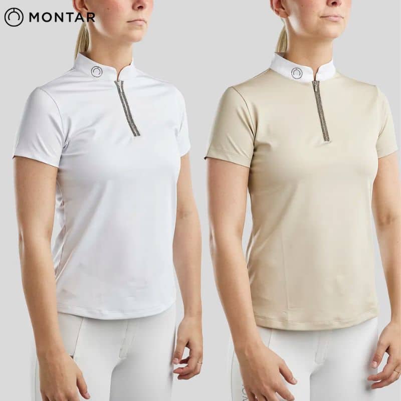 Polo de concours MOGLORIA CAVIAR TAPE COMPETITION SHIRT SS25 Montar Sellerie Equinoxe Shop Fuveau
