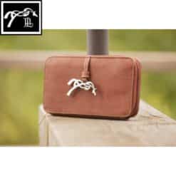 Porte-feuille Vittoria cognac Pénélope Store Sellerie Equinoxe Shop Fuveau