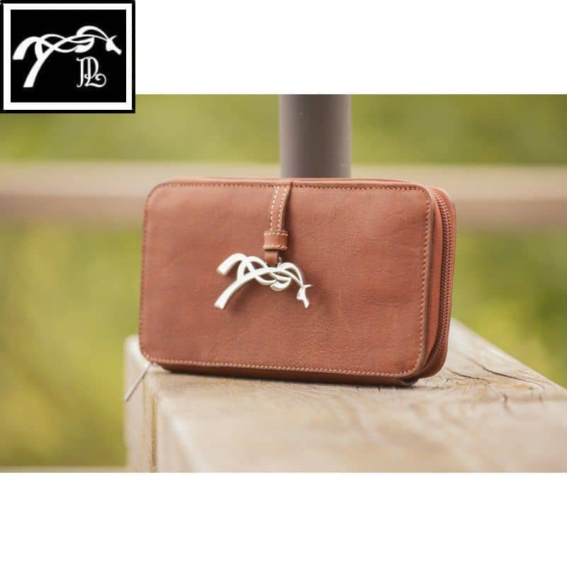 Porte-feuille Vittoria cognac Pénélope Store Sellerie Equinoxe Shop Fuveau