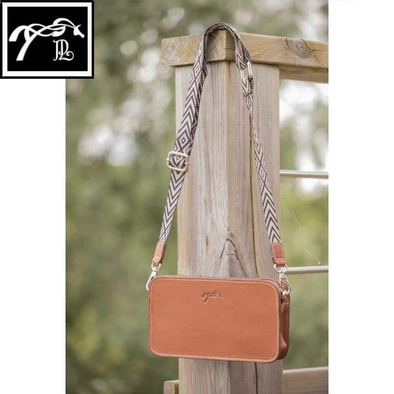 Sac à main bandoulière Lizzie cognac Pénélope Store Sellerie Equinoxe Shop Fuveau