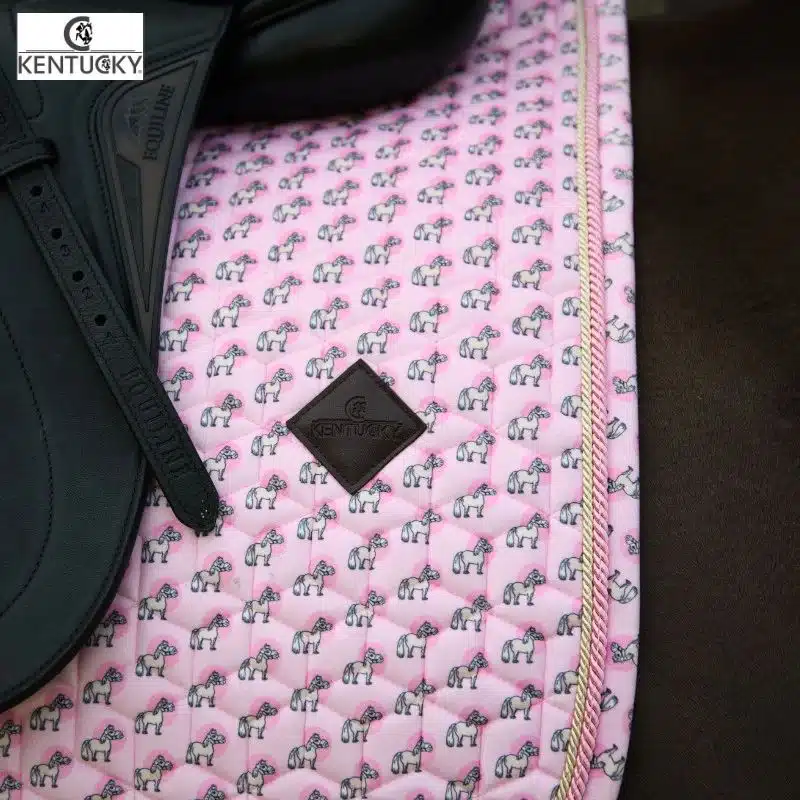 Tapis de selle Poney Collection Sammy vieux rose Kentucky Sellerie Equinoxe Shop