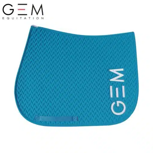 Tapis de selle TEN GEM Bleu Pétrol Spring Summer 2025 Sellerie Equinoxe Shop Fuveau