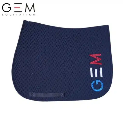 Tapis de selle TEN GEM Bleu blanc rouge France Spring Summer 2025 Sellerie Equinoxe Shop Fuveau