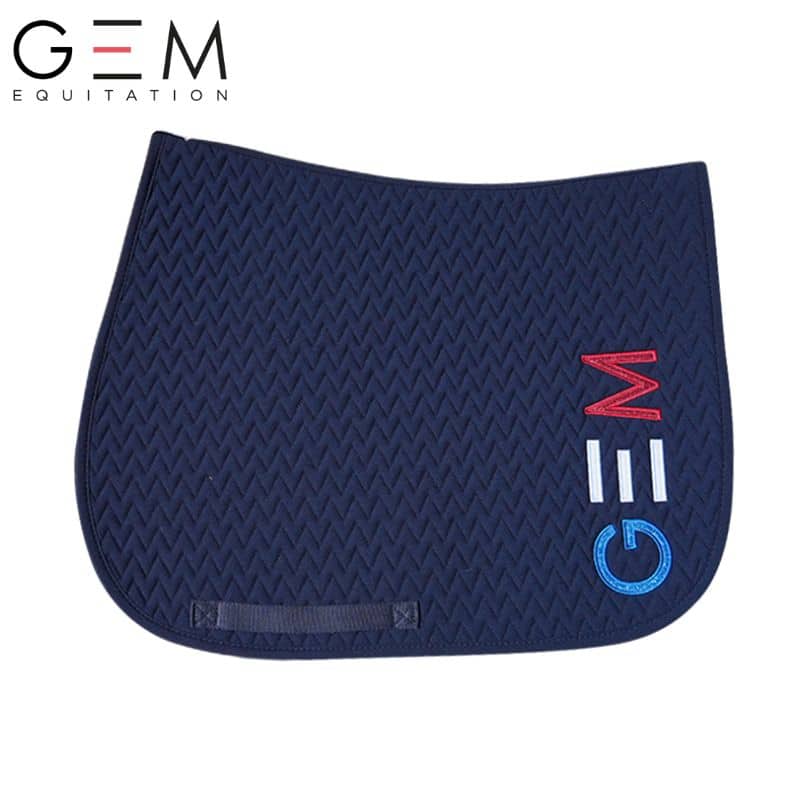 Tapis de selle TEN GEM Bleu blanc rouge France Spring Summer 2025 Sellerie Equinoxe Shop Fuveau