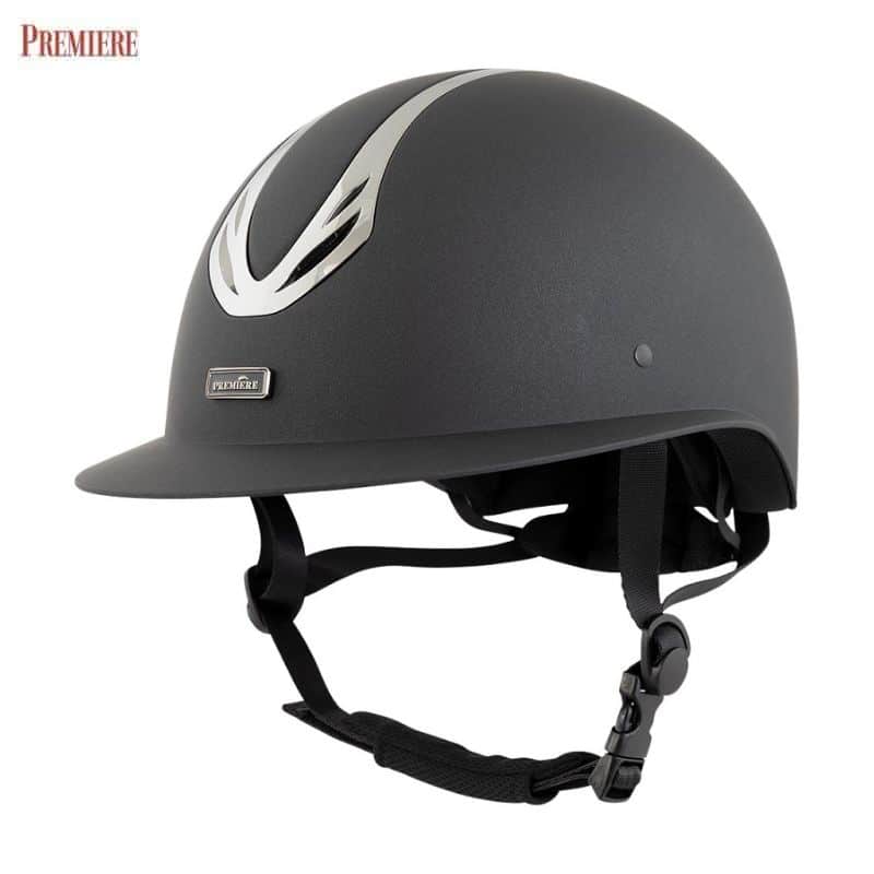 Casque d'équitation Ambrosia Première noir Sellerie Equinoxe Shop Fuveau