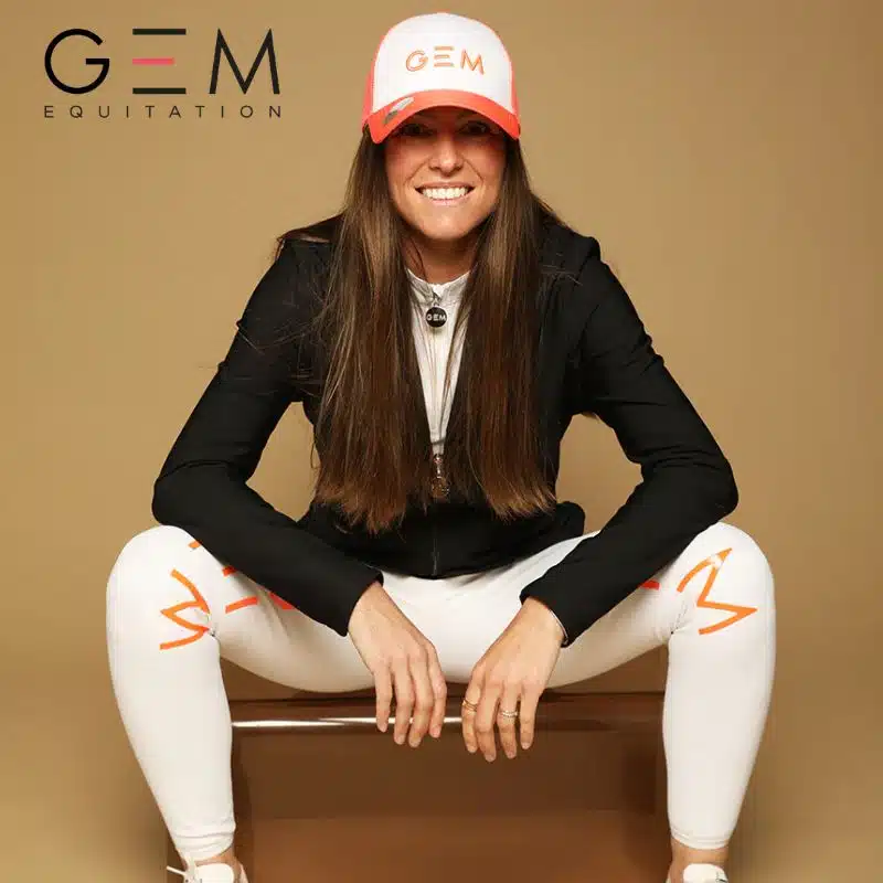 Casquette mesh Ninja noir GEM EQUITATION sellerie équinoxe shop fuveau