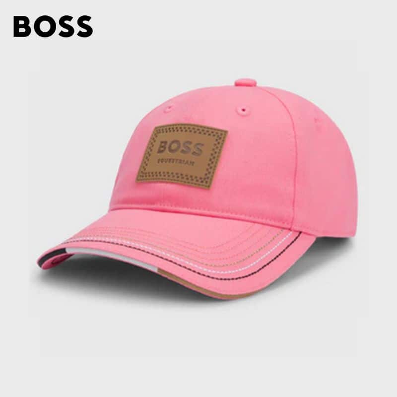 Casquette patch cuir Vintage Rose Hugo Boss Equestrian by Sellerie Equinoxe Shop Fuveau
