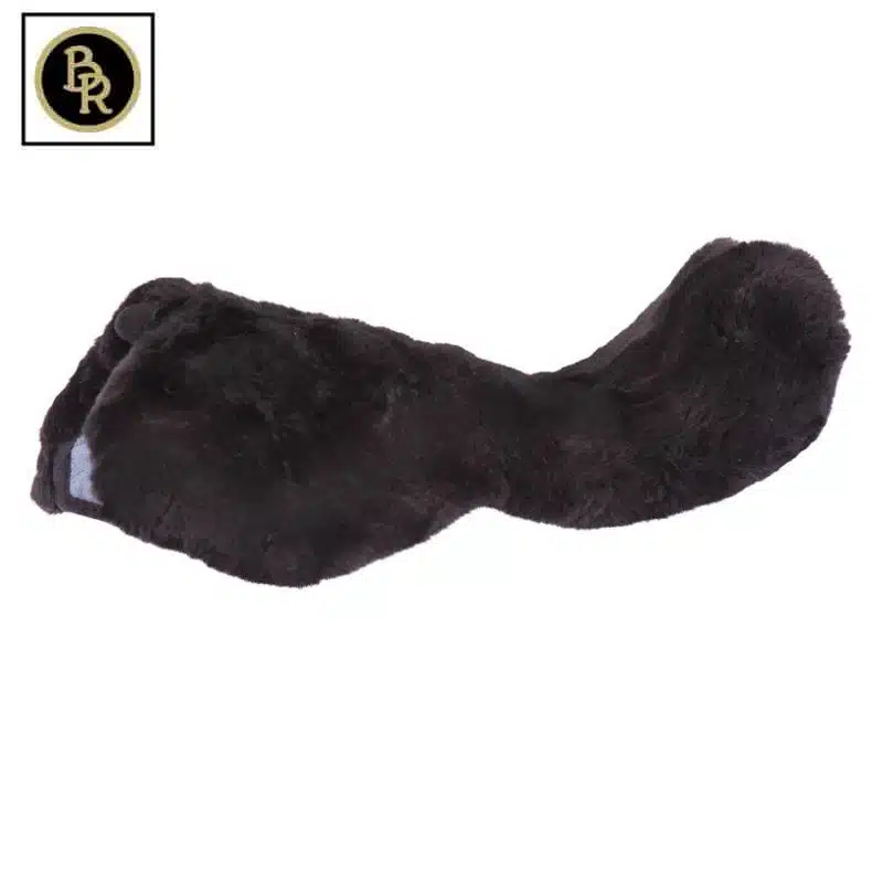 Dessus de selle mouton noir BR Sellerie Equinoxe Shop Fuveau