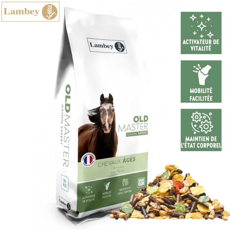 Lambey Granulés GOLD MASTER chevaux âgés Sellerie Equinoxe Shop Fuveau