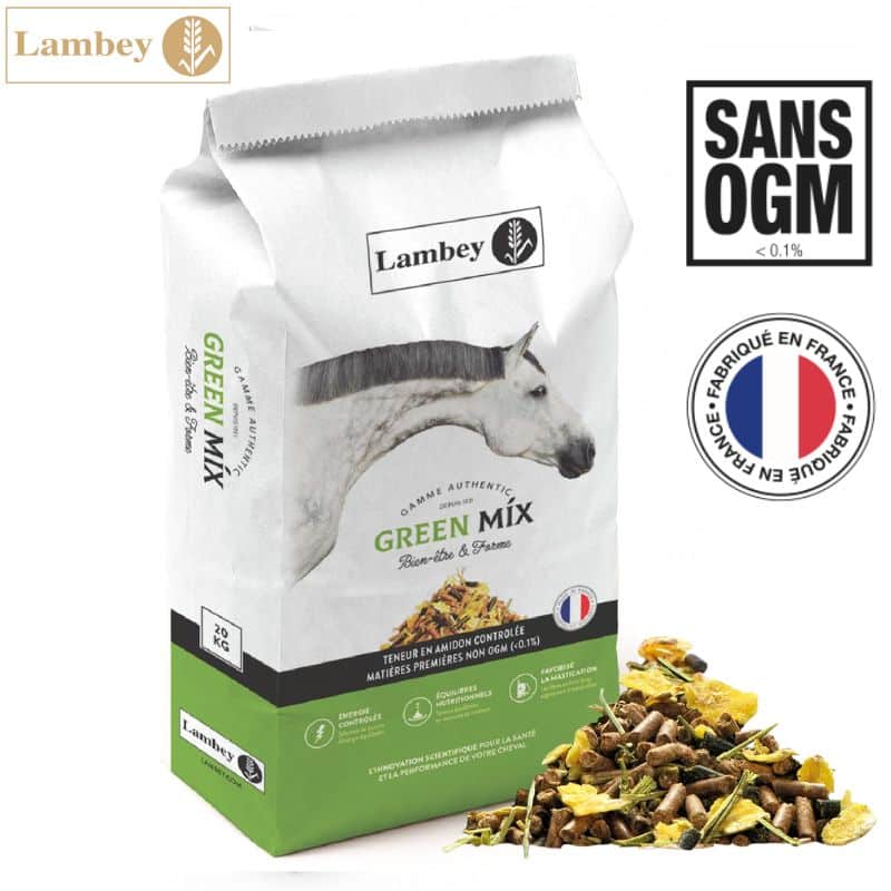 Lambey Granulés floconnés fibreux GREEN MIX Sellerie Equinoxe Shop Fuveau