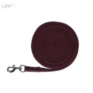 Longe de travail QHP AW25 1198 Wine red Lunging line collection Sellerie Equinoxe Shop Fuveau