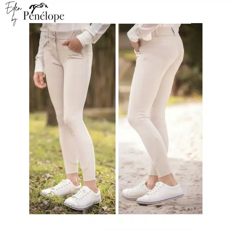 PANTALON D'ÉQUITATION NEW ROMY beige EDEN BY PENELOPE Sellerie Equinoxe Shop Fuveau