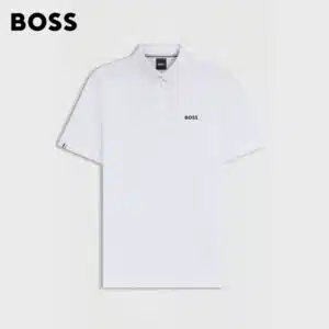 POLO DE CONCOURS MARTY SHOW SHIRT WHITE BOSB7M0402100 HUGO BOSS Homme Equestrian SS6 Sellerie Equinoxe Shop Fuveau