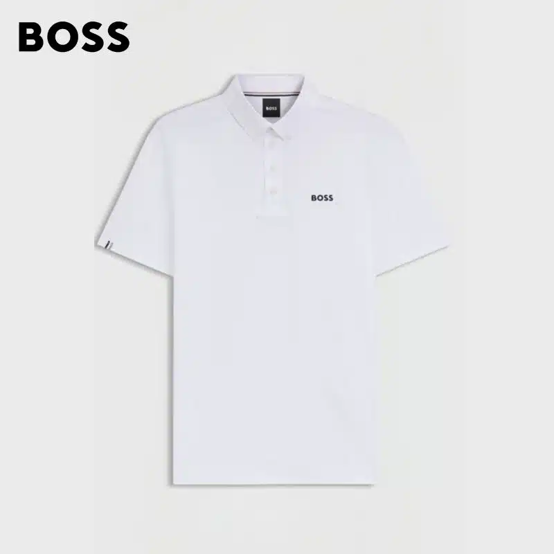 POLO DE CONCOURS MARTY SHOW SHIRT WHITE BOSB7M0402100 HUGO BOSS Homme Equestrian SS6 Sellerie Equinoxe Shop Fuveau