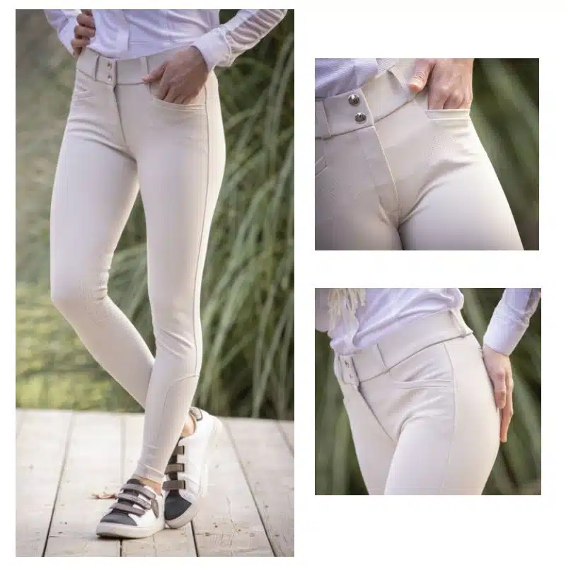 Pantalon d'équitation Majestic Beige SS25 Pénélope Store Sellerie Equinoxe Shop Fuveau