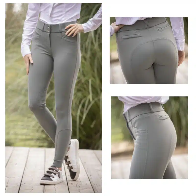 Pantalon d'équitation Majestic Vert Sauge Pénélope Store Sellerie Equinoxe Shop Fuveau