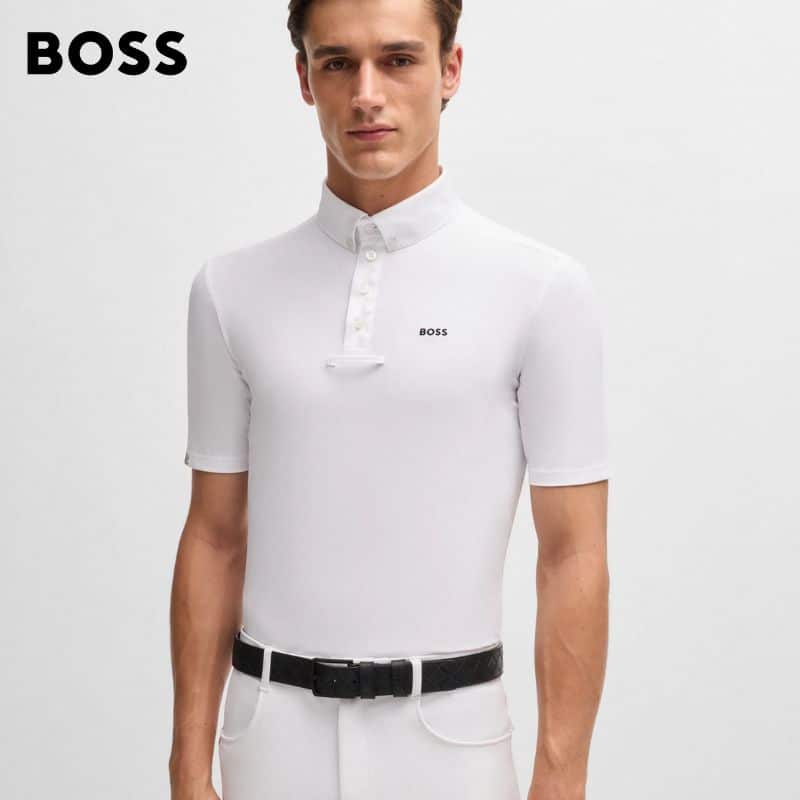 Polo de concours Marty Hugo Boss Equestrian SS25 by Sellerie Equinoxe Shop Fuveau