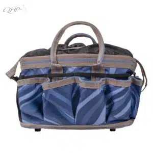 Sac de pansage Bleu Seashell QHP Collection SS25 Sellerie Equinoxe Shop Fuveau