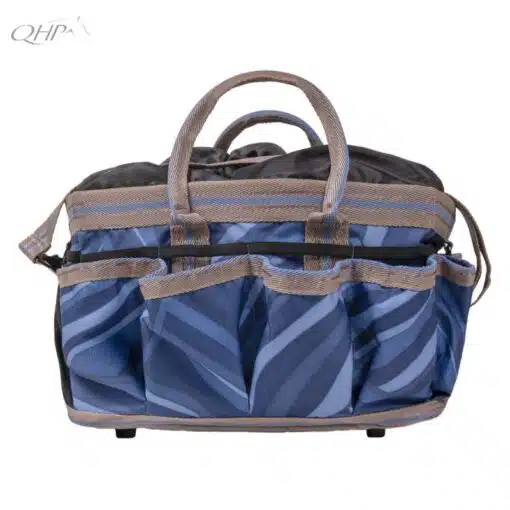 Sac de pansage Bleu Seashell QHP Collection SS25 Sellerie Equinoxe Shop Fuveau