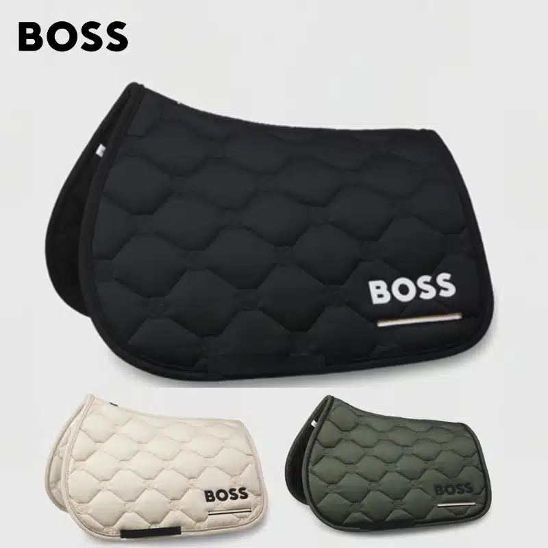Tapis de selle TAPE PUMICE Hugo Boss Equestrian SS26 Sellerie Equinoxe Shop Fuveau