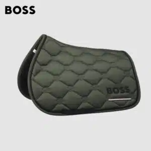 Tapis de selle TAPE PUMICE KAKI Hugo Boss Equestrian SS26 Sellerie Equinoxe Shop Fuveau