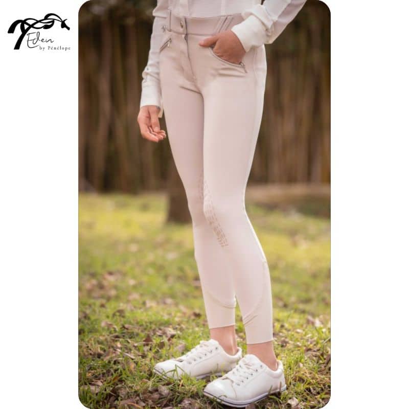 Pantalon d'équitation enfant Eden by Pénélope New Romy beige