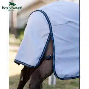 Chemise anti-mouches Anti UV AMIGO PETITE BUG RUG AZURE BLUE BLACK WHITE & BLUE Horseware queue Sellerie Equinoxe Shop