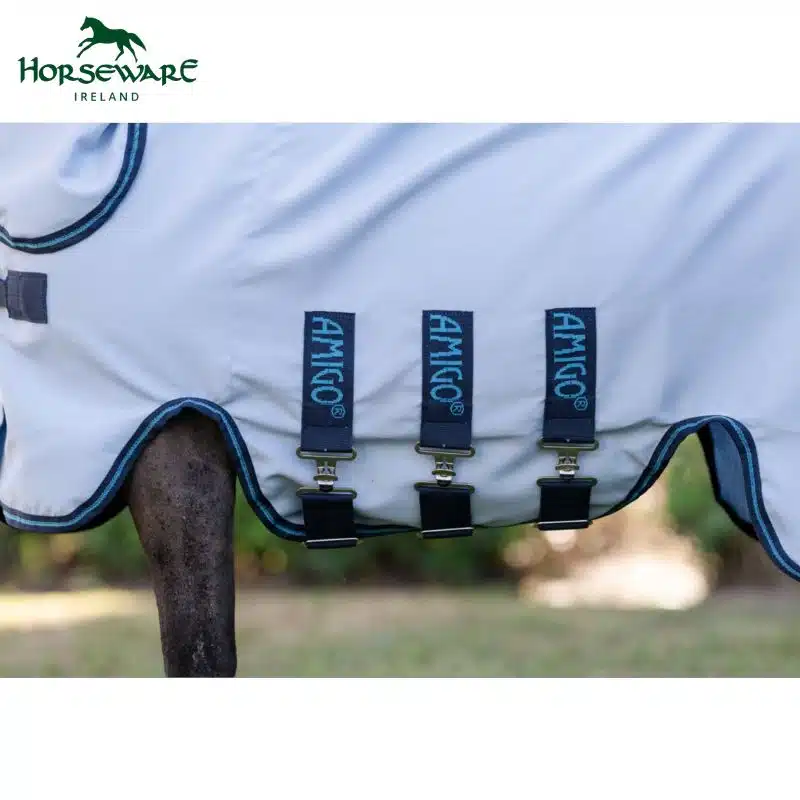 Chemise anti-mouches Anti UV AMIGO PETITE BUG RUG AZURE BLUE BLACK WHITE & BLUE Sellerie Equinoxe Shop