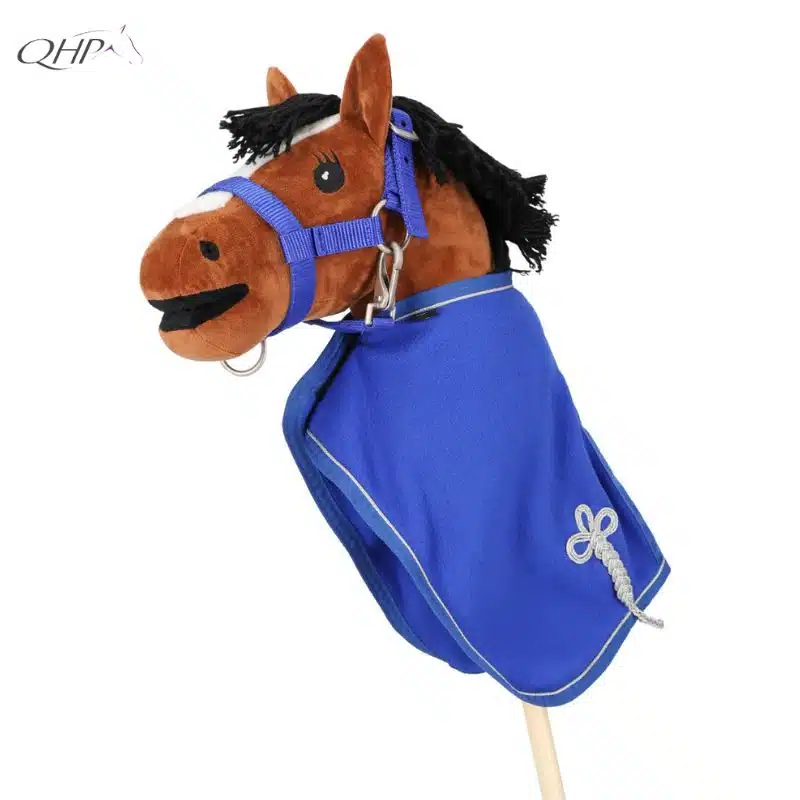 Couverture polaire bleue pour Hobby Horse QHP Sellerie Equinoxe Shop Fuveau