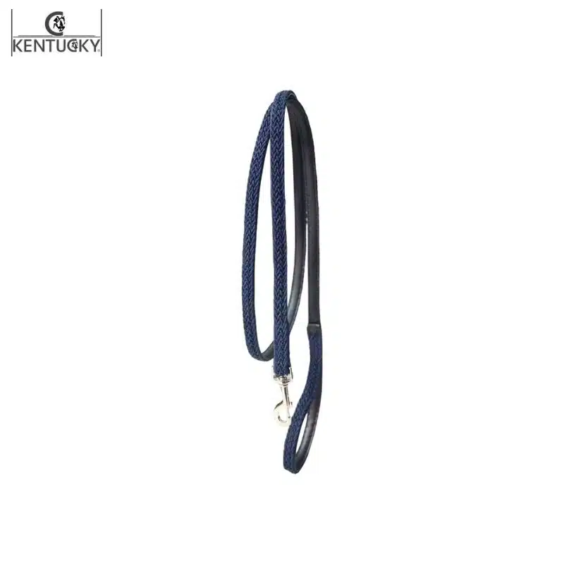 Longe de Licol Plaited Nylon bleu marine Kentucky Horsewear Sellerie Equinoxe-Shop Fuveau