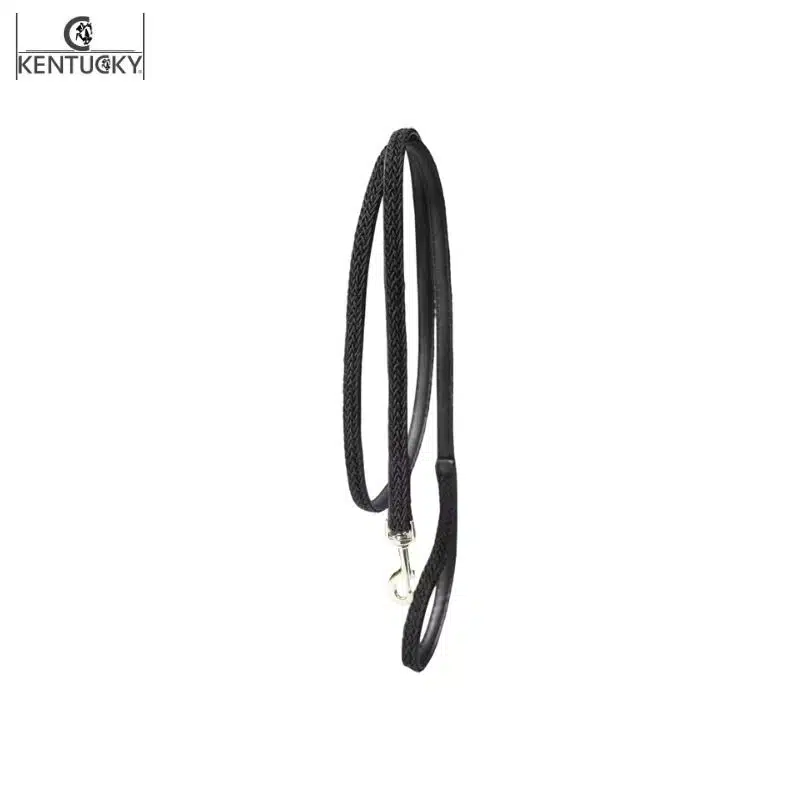Longe de Licol Plaited Nylon noir Kentucky Horsewear Sellerie Equinoxe-Shop Fuveau