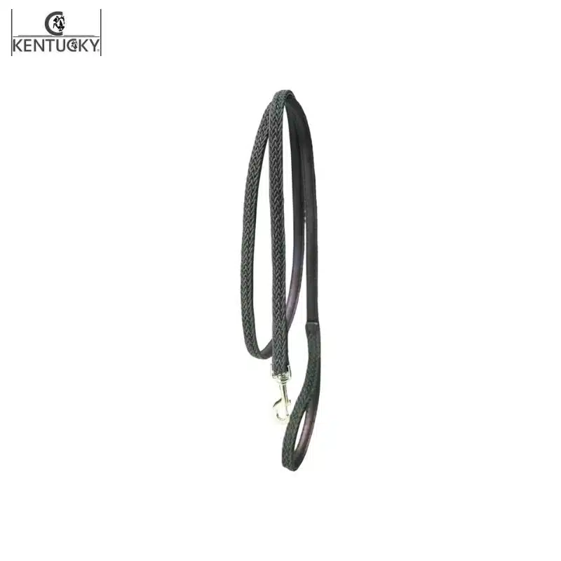 Longe de Licol Plaited Nylon vert olive Kentucky Horsewear Sellerie Equinoxe-Shop Fuveau