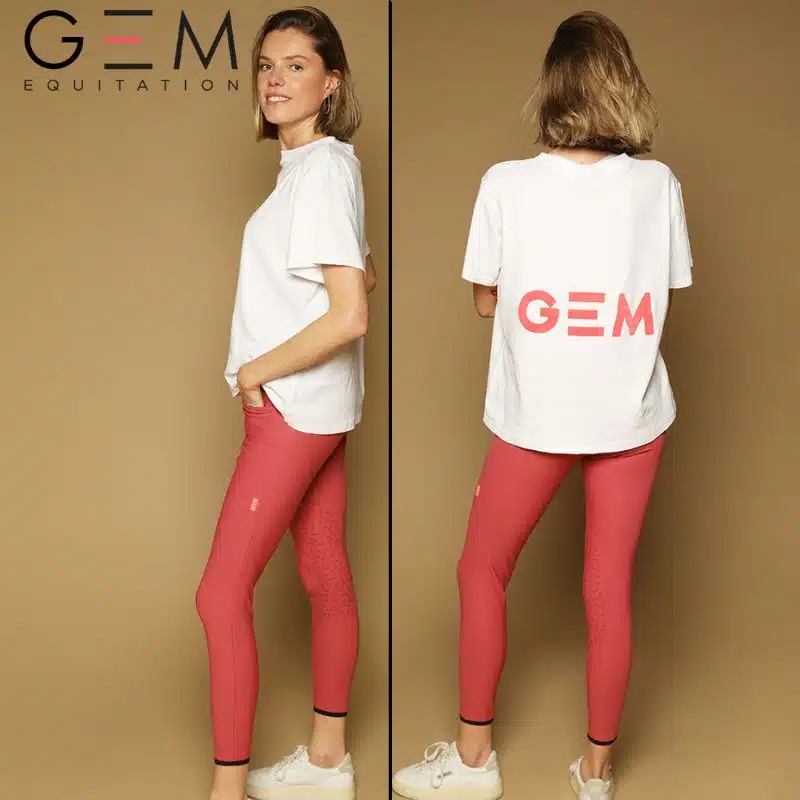 Pantalon d'équitation John GEM rose SS26 Sellerie Equinoxe Shop Fuveau