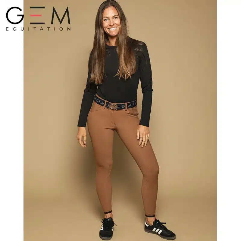 Pantalon d'équitation John café AW25 Sellerie Equinoxe Shop Fuveau