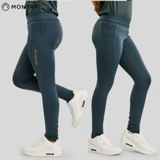 Pantalon d'équitation MoWinnie Bleu gris Montar SELLERIE EQUINOXE SHOP