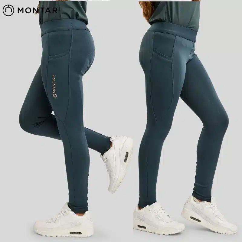 Pantalon d'équitation MoWinnie Bleu gris Montar SELLERIE EQUINOXE SHOP