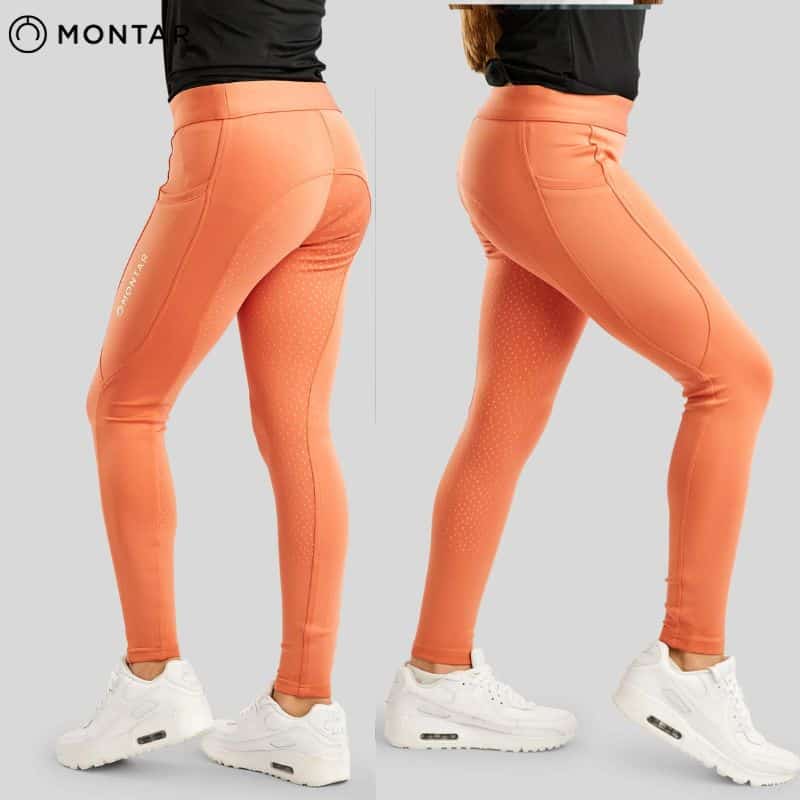 Pantalon d'équitation MoWinnie Watermelon Orange Montar SELLERIE EQUINOXE SHOP