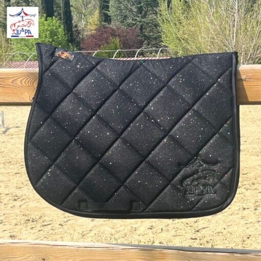 Tapis Glitter Ju et Pa Noir paillettes noir Ju et Pa by Sellerie Equinoxe Shop Fuveau