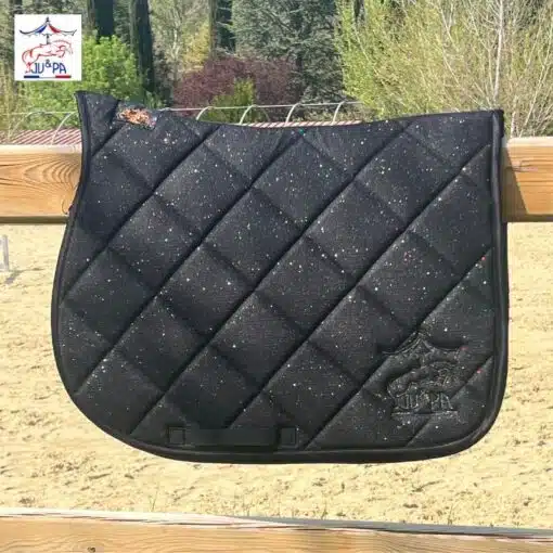Tapis Glitter Ju et Pa Noir paillettes noir Ju et Pa by Sellerie Equinoxe Shop Fuveau