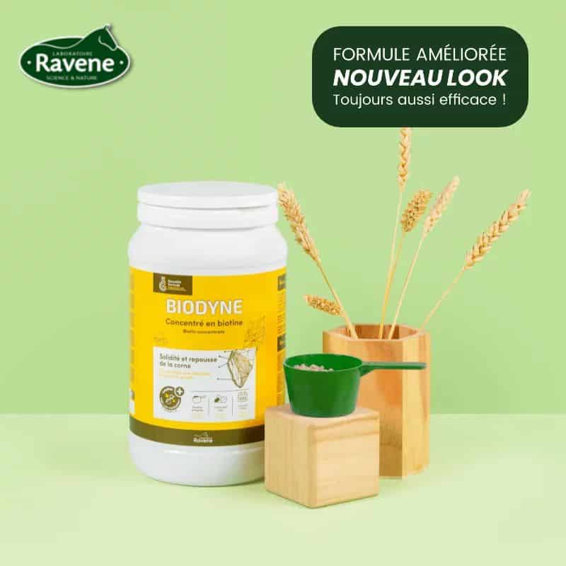Biodyne Biotine Ravene complément biotine pour renforcer les sabots du cheval