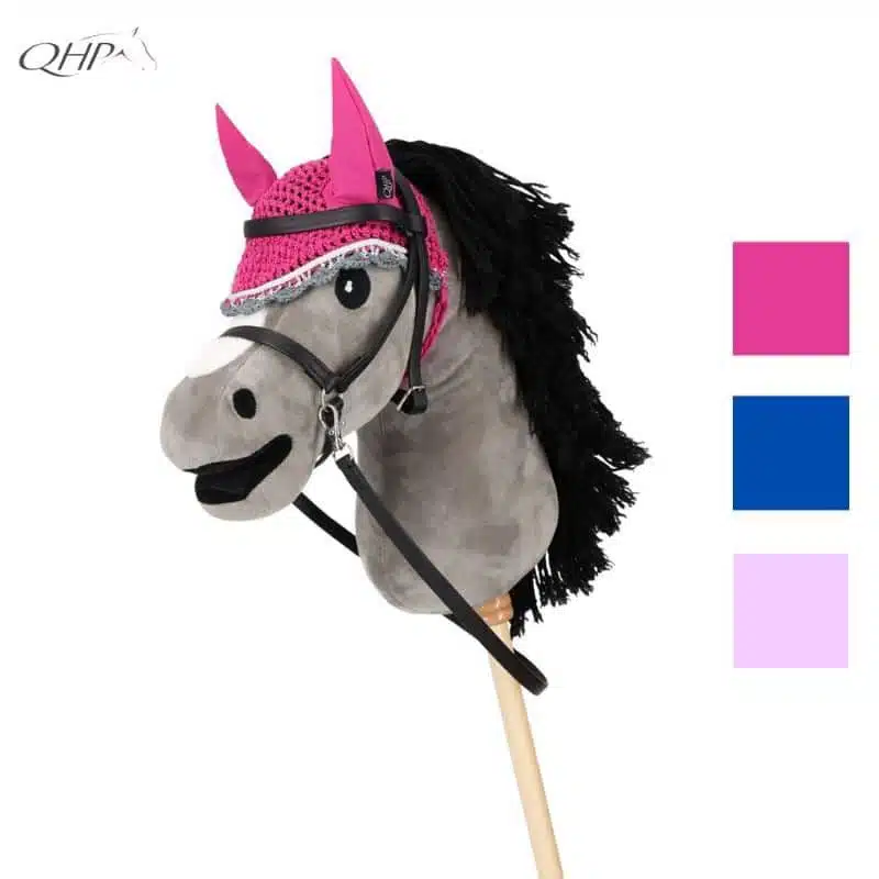 Bonnet Hobby Horse QHP pour cheval bâton, accessoire d'équitation pour enfant.