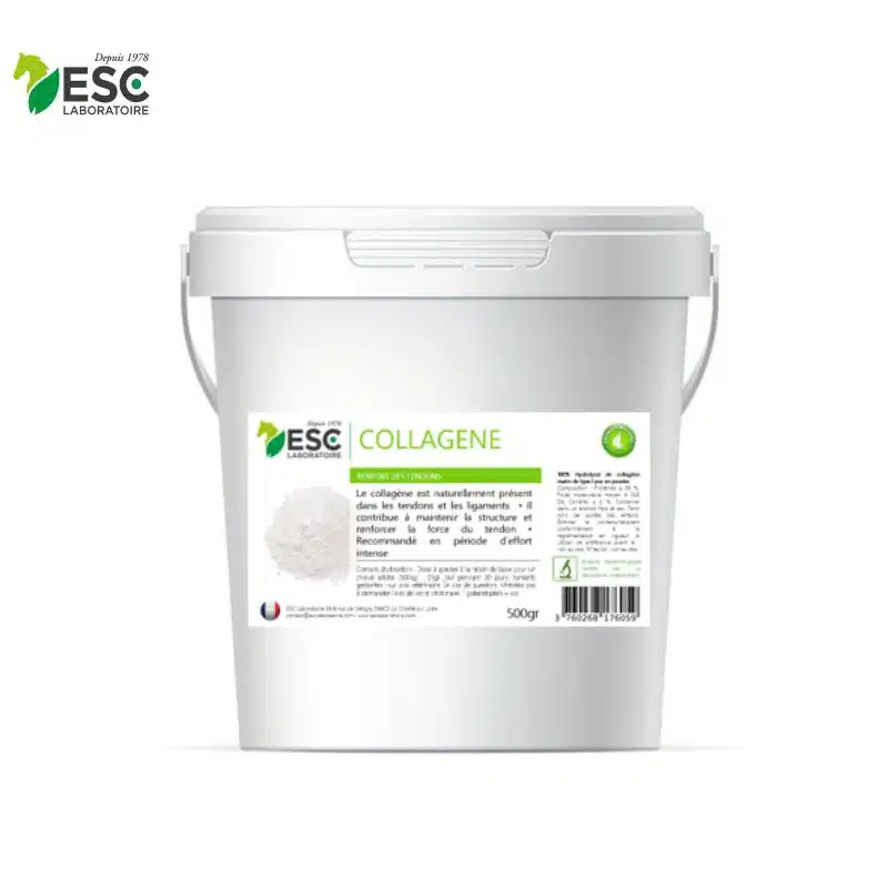 Collagene marin pur ESC LABORATOIRE Renforcement des tendons cheval Sellerie Equinoxe Shop Fuveau