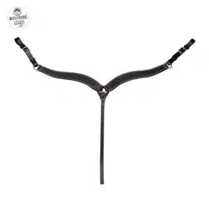 Collier de chasse western surpiqué noir WESTRIDE by Franck Perret Sellerie Equinoxe Shop Fuveau