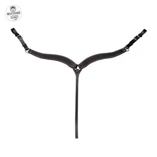 Collier de chasse western surpiqué noir WESTRIDE by Franck Perret Sellerie Equinoxe Shop Fuveau