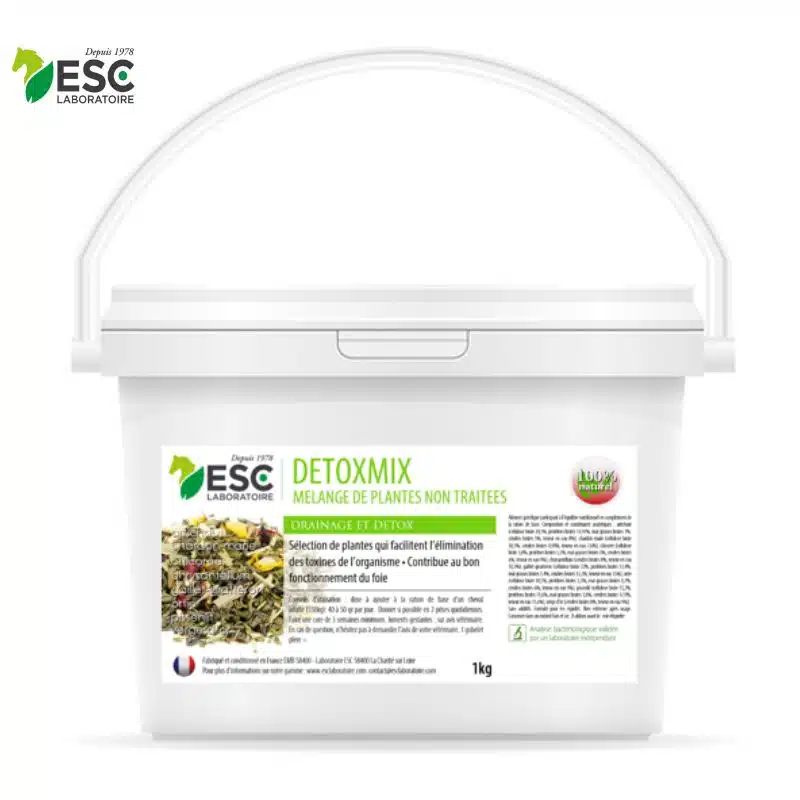DETOXMIX Drainage et détox cheval Mélange de plantes Sellerie Equinoxe Shop Fuveau
